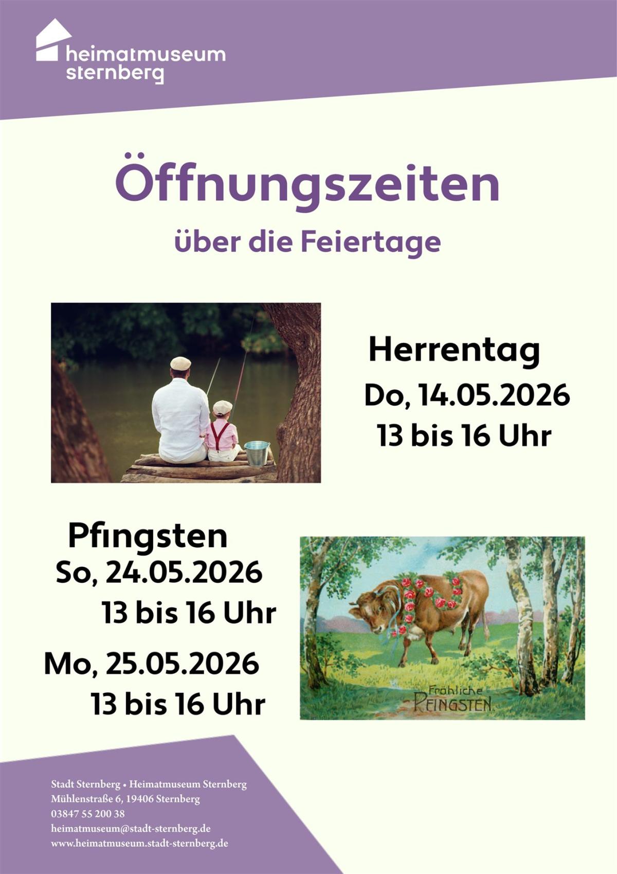 Öffnungszeiten Mai